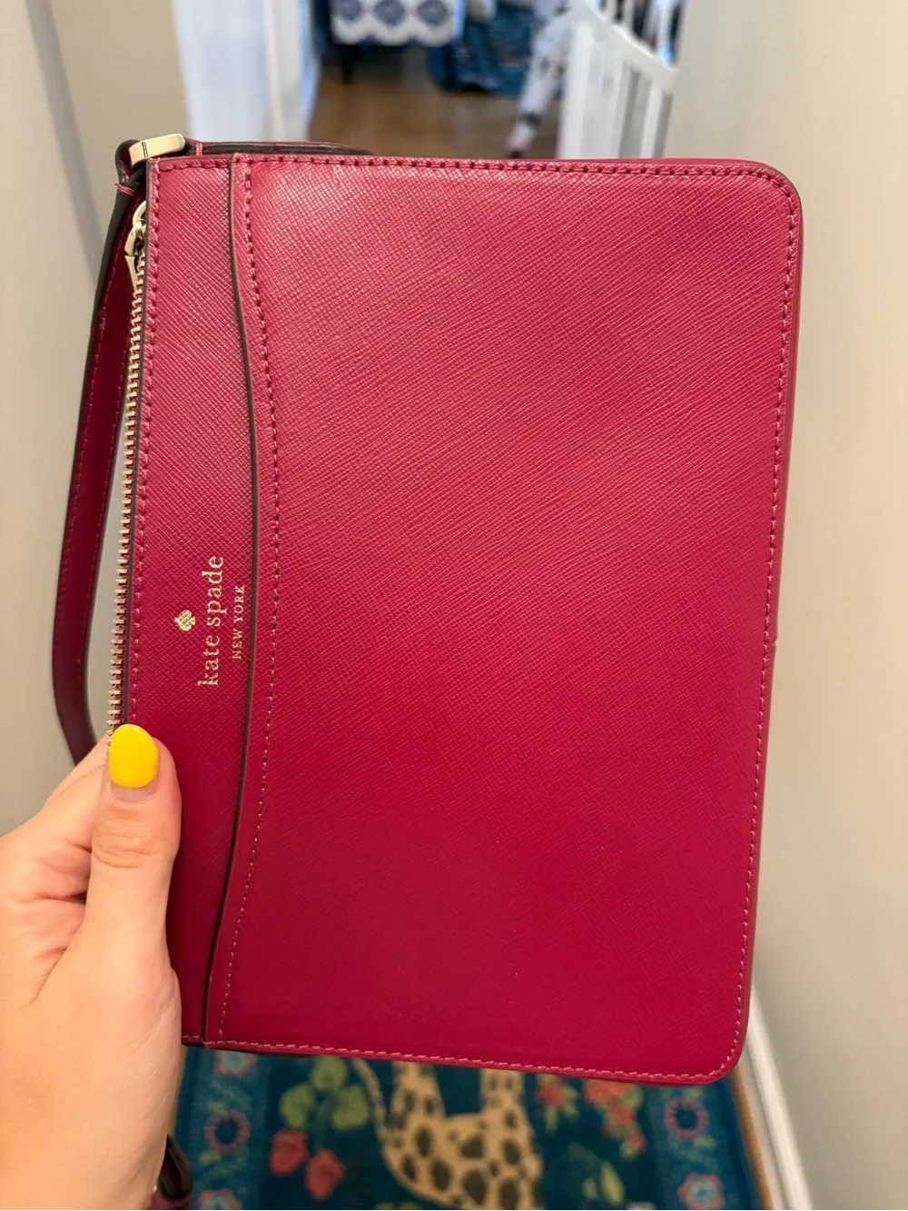 kate spade New York Merlot Saffiano Crossbody Bag